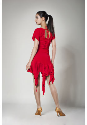 Women's Top-154 – Elegant Latin Dance Top in Stretch Jersey by Freestyle ruviso-dancewear.com