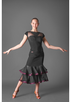 Women's Top-356 – Versatile Latin Dance Top in Stretch Jersey ruviso-dancewear.com