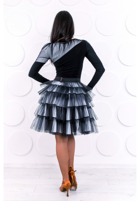 Women's Top-375 – Elegant Latin Dance Top in Stretch Jersey ruviso-dancewear.com