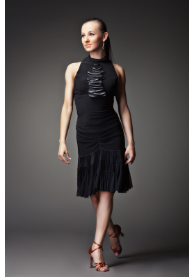 Women's Top-181 – Sleek Latin Dance Top in Stretch Jersey by Freestyle ruviso-dancewear.com