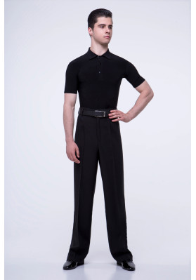 FD Shirt RM-1008 – Men’s Standard Ballroom Dance Shirt with Short Sleeves ruviso-dancewear.com