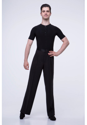 FD Shirt RM-1009 – Men’s Standard Ballroom Dance Shirt with Short Sleeves ruviso-dancewear.com