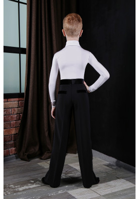 FD Shirt Leotard KSM-1017 – Men’s Matte Biflex Ballroom Leotard with Decorative Stitching and Hidden Zipper ruviso-dancewear.com
