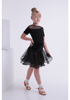 Women's Top-472 – Classic Latin Dance Top in Stretch Jersey ruviso-dancewear.com