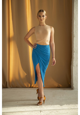 FD Top TP-1122 – Women’s Latin Dance Top, Sleeveless Round Neck ruviso-dancewear.com