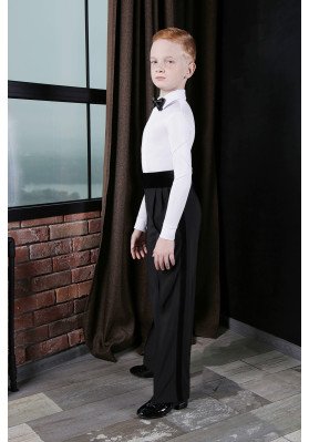 FD Shirt Leotard KSM-1135 – Men’s Ballroom Dance Leotard with Decorative Stitching and Concealed Zipper ruviso-dancewear.com