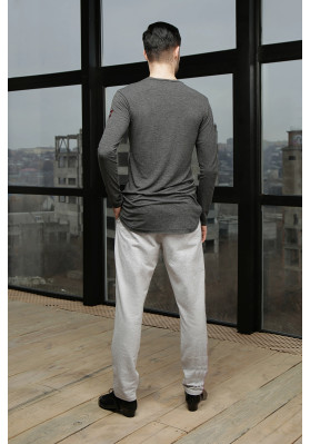 FD Shirt RM-1154 – Men’s Latin Dance Shirt with Decorative Stitching and Curved Hem ruviso-dancewear.com