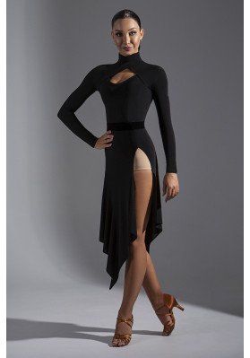  Blouse BL-1178 by FD – Elegant Ballroom Dance Top with Stand Collar ruviso-dancewear.com