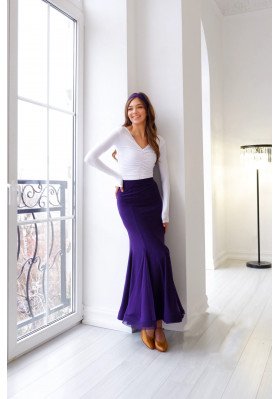 FD Skirt JUS-1198/2 – Standard Ballroom Dance Skirt with Mesh Inserts ruviso-dancewear.com