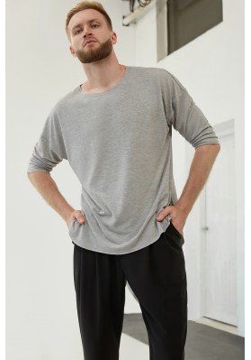 FD T-shirt FM-1283 – Men’s Latin Dance T-shirt with Asymmetric Hem ruviso-dancewear.com