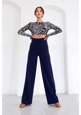 FD Pants BR-988/1 – Women’s Ballroom Dance Trousers with Front Crease ruviso-dancewear.com
