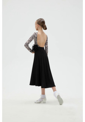 Women's Long Sleeve Dance Leotard KU-1308/2 – Gray Print ruviso-dancewear.com