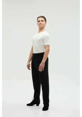 FD T-shirt FM-1376 – Men’s Latin Dance T-Shirt with Asymmetrical Cut Design ruviso-dancewear.com