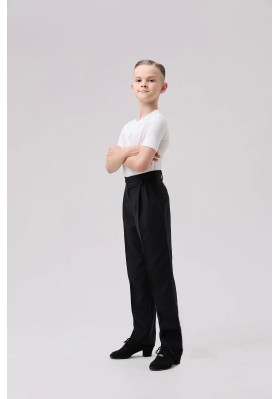 FD T-shirt FM-1376 KW – Children’s Latin Dance T-Shirt with Asymmetrical Design ruviso-dancewear.com