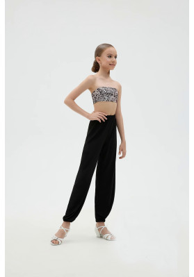 FD Top TP-1413 – Children’s Black Bandeau Dance Top ruviso-dancewear.com
