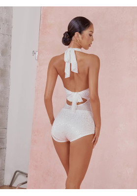 Body Para Bailes Latinoamericanos | Body Moonlight #2432 Blanco | Hecho a mano ruviso-dancewear.com