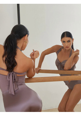 Bodysuit For Latin American Dances | Bon Goût Bodysuit 2448 levender | Handmade ruviso-dancewear.com