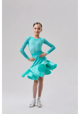 Juvenile Latin Dress BS-95 by FD – Performance Elegance for Young Dancers ruviso-dancewear.com