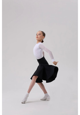 Vestido Juvenil con falda para bailes latinoamericanos 98/1 ruviso-dancewear.com