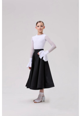 Vestido Juvenil con falda para bailes latinoamericanos 98 ruviso-dancewear.com