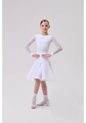 Jugendkleid mit Rock für lateinamerikanische Tänze 99/1 ruviso-dancewear.com