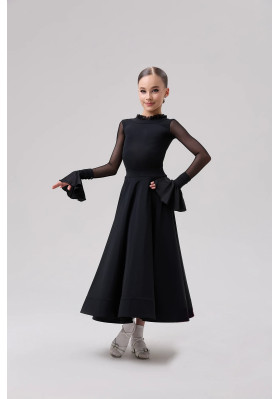 Conjunto de vestido juvenil con dos faldas para latín y estándar 99 ruviso-dancewear.com
