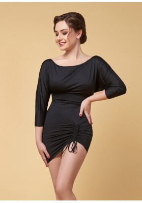 Baile de baile de salón SELBY  vestido negro para práctica de Grand Prix ruviso-dancewear.com