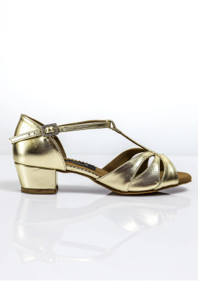 Girls Shoes Grand Prix BACHATA, artificial materia pu leather, gold | RuViSo brand shop ruviso-dancewear.com