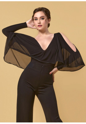 LETIZIA V-cut long sleeve leotard | BY Grand Prix ruviso-dancewear.com