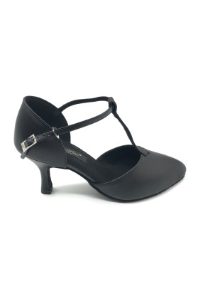 Ladies Social Styles Shoes Grand Prix MILONGA leather, black | RuViSo brand shop ruviso-dancewear.com