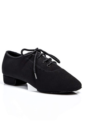 Boy's Ballroom Shoes Grand Prix HAMILTON oxford textile, black | RuViSo brand shop ruviso-dancewear.com