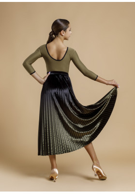 Standart skirt VALENCIA black+khaki  BY Grand Prix ruviso-dancewear.com