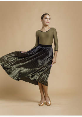 Standart skirt VALENCIA black+dark blue  BY Grand Prix ruviso-dancewear.com