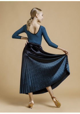 Standart skirt VALENCIA black+shaded spruce  BY Grand Prix ruviso-dancewear.com