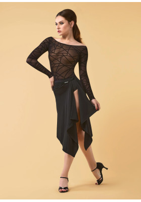 Rock SIGALA Crêpe-Stretch, schwarz von Grand Prix ruviso-dancewear.com