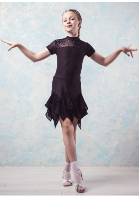 Falda de baile latino de salón ABRIS BLACK BY Grand Prix ruviso-dancewear.com