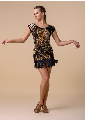 KAIA MESH fringe skirt  BY Grand Prix ruviso-dancewear.com