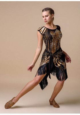 EMRATA MESH fringe long wrap skirt | BY Grand Prix ruviso-dancewear.com