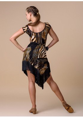 EMRATA MESH fringe long wrap skirt | BY Grand Prix ruviso-dancewear.com