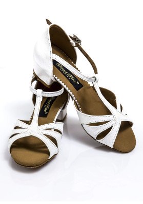 Zapatos de Niña BACHATA, cuero cuero, blanco | Tienda de la marca RuViSo ruviso-dancewear.com