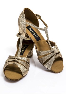 Zapatos para Niñas Grand Prix CARNAVAL, material artificial brillo, color tostado | Tienda de la marca RuViSo ruviso-dancewear.com