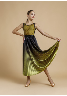 Falda estándar VALENCIA negra+oliva de Grand Prix ruviso-dancewear.com