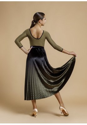 Falda estándar VALENCIA negra+caqui de Grand Prix ruviso-dancewear.com