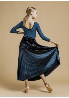 Falda estándar VALENCIA negra+piel descolorida de Grand Prix ruviso-dancewear.com