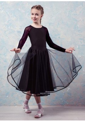 Falda de salón REVERENCE BLACK DE Grand Prix ruviso-dancewear.com