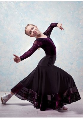 Falda de salón BRAVO BLACK DE Grand Prix ruviso-dancewear.com