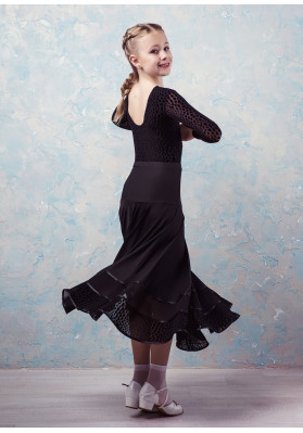 Falda de salón BRAVO BLACK DE Grand Prix ruviso-dancewear.com