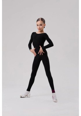 Girls' Latin Dance Jumpsuit KN-1174 KW ruviso-dancewear.com