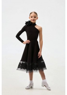 Short ballroom dance skirt for standard - 1338 KW ruviso-dancewear.com