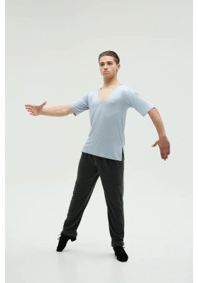 FD T-shirt FM-1373 – Men’s Latin Dance T-Shirt with Deep V-Neck ruviso-dancewear.com